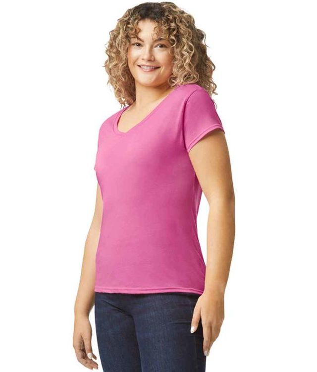 Gildan GD78 Ladies SoftStyle V Neck T-Shirt