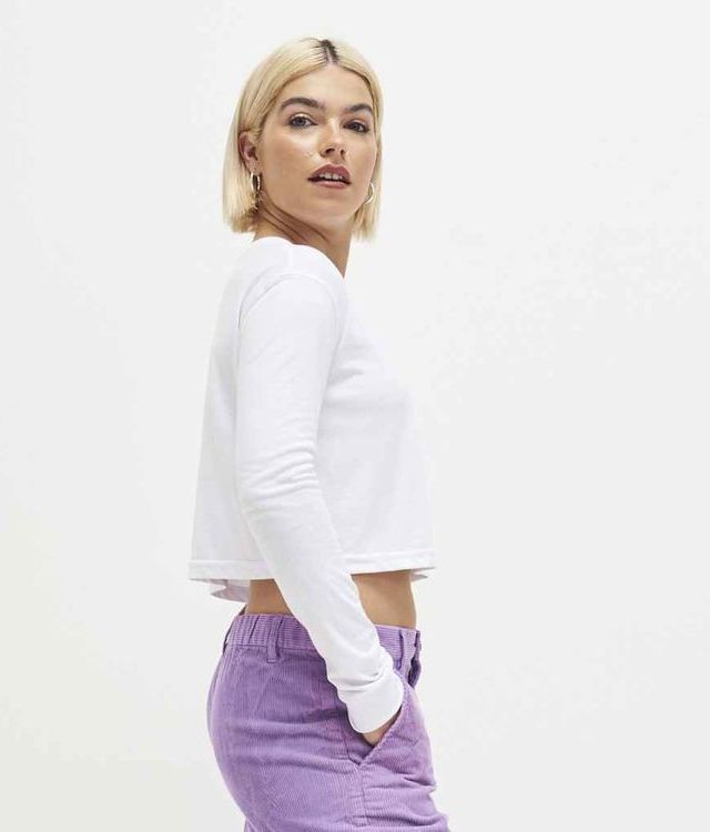 AWDis JT016 Ladies Long Sleeve Cropped T-Shirt