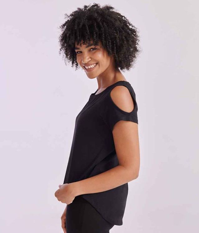 SF Clothing SK233 Ladies Drop Tail T-Shirt